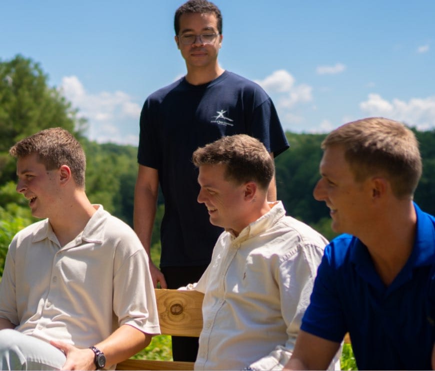 group of men getting together and having discussions